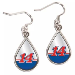 Clint Bowyer 2017 Wincraft #14 Tear Drop Dangle Earrings NWT
